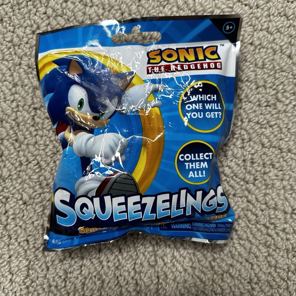 Sonic the Hedgehog Squeezelings Figure Blind Bag Eggman‎ Amy Shadow Tails 1 Pk
